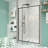 72" H Swing Glass Shower Door,Frame Sliding Shower Door With 1/4"(6Mm) Clear SGCC Tempered Glass,Shower Doors,Reversible Installation-118574565