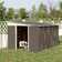 11 ft. W x 9 ft. D Galvanized Steel Storage Shed