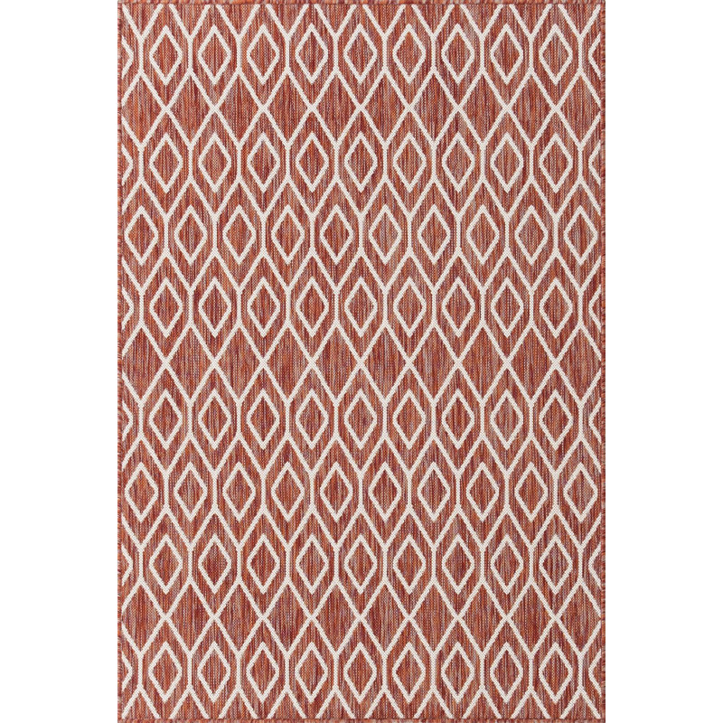 Geometric Indoor / Outdoor Area Rug, Rectangle 122 x 183cm