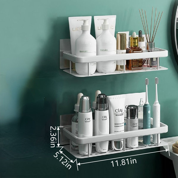 Abram Adhesive Shower Shelf