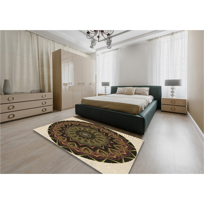 Tapis en chenille brun, Rectangle 4 pi x 6 pi