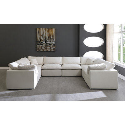 Atis Velvet U-Shaped Sectional Reversible