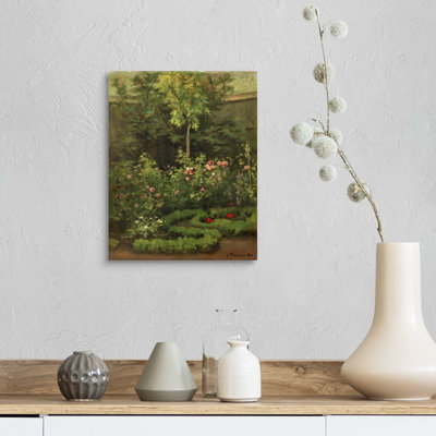 Reproduction d’art sur toile « A Rose Garden » par Camille Pissarro