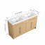 Meuble-lavabo bleu 30 po avec lavabo en céramique, tiroirs à fermeture en douceur et rangement multi-organisateur pour une utilisation efficace-118401299
