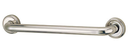 Made to Match Laurel Designer Grab Bar, Brushed Nickel, 12"
