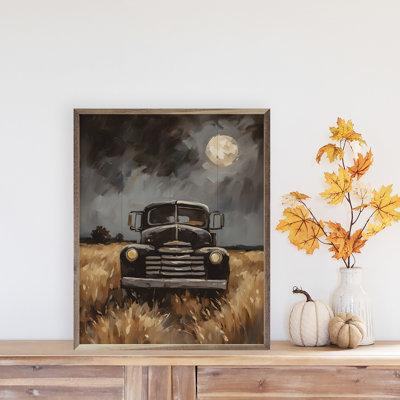 " Black Truck Under Moonlight "