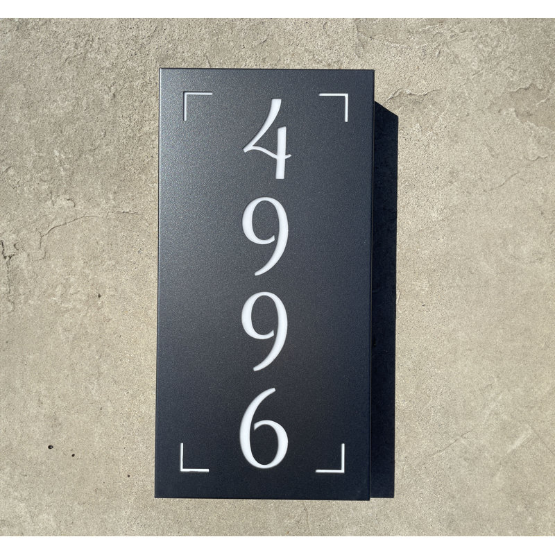 Plaque d'adresse sur 1 ligne, Oui
