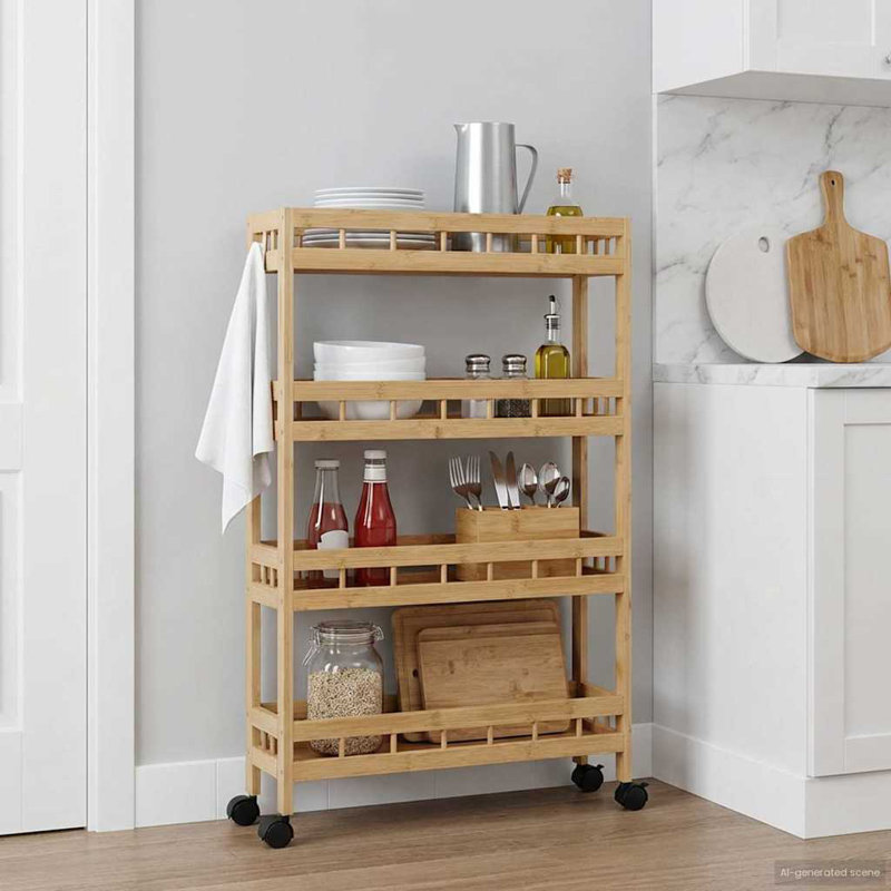 Bamboo Bar Cart