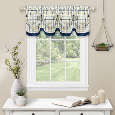 Maddy Plaid Tailored Window Valance