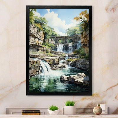 " Dam Majestic Cascade Impressionistic "