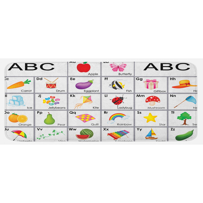 Tapis de cuisine Alphabet