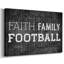 Faith Family Football-Gallery Wrapped Canvas-1862952092