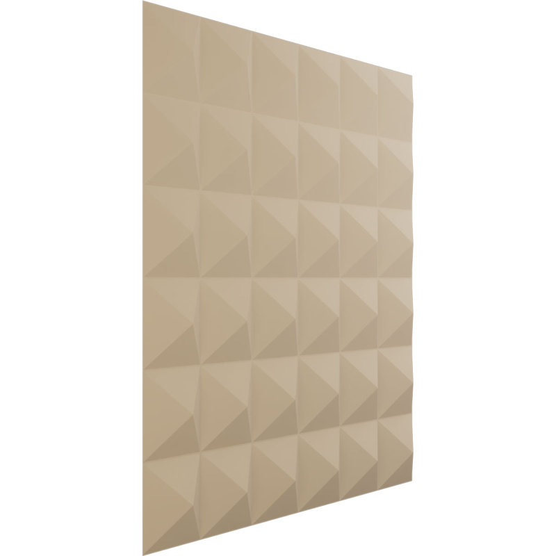 Damon EnduraWall Decorative 3D Wall Panel, UltraCover Satin Smokey Beige