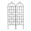 Ensemble de 2 treillis de jardin en métal 71 po x 19,7 po antirouille pour plantes grimpantes-129460423