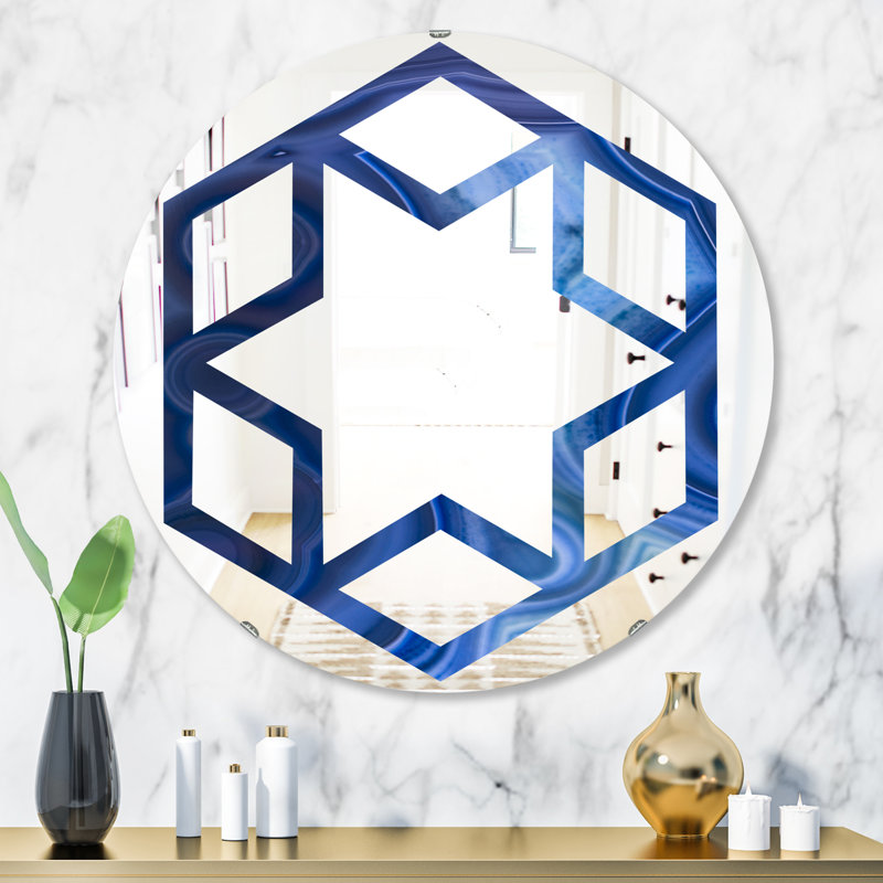 Miroir mural Hexagon Star, H 31,5 po x l po