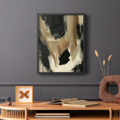 «Baked Paintstrokes II», reproduction encadrée - bois massif