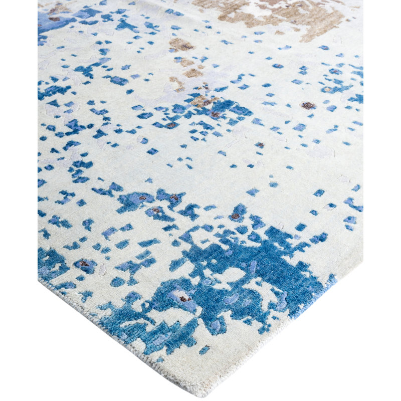 Overdyed One-of-a-Kind Rectangle 8'3" X 10'2" Hand Knotted Area Rug