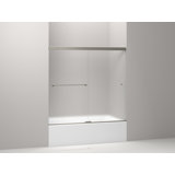 Revel 59.63'' x 55.5'' Double Sliding Semi-Frameless with CleanCoat® Technology