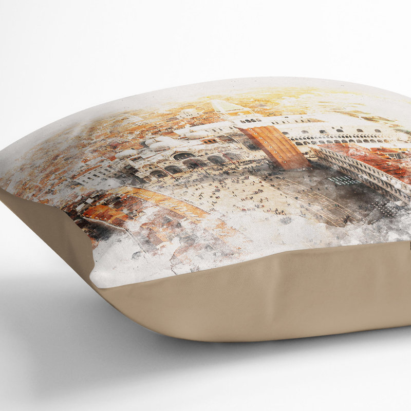 Square Cushion, 55cm H x 55cm W x 20cm D, Stone