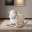 Chaise berçante en bois massif
