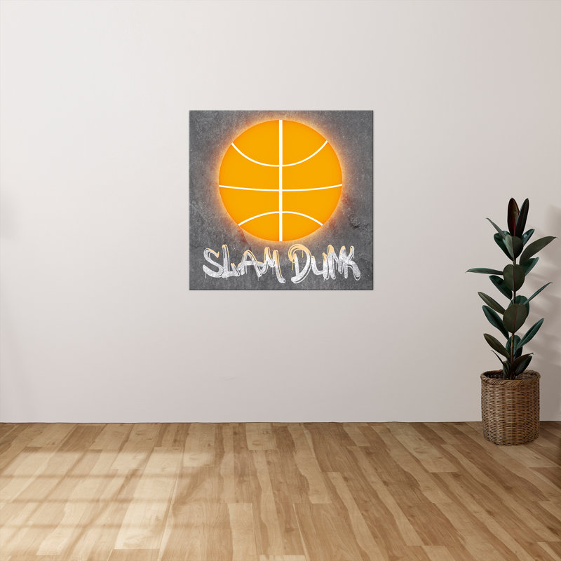 "Slam Dunk" by CAD Designs Print on Canvas, 18" H x 18" W x 1" D