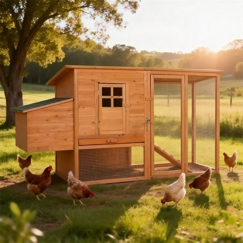 Poulailler d'extérieur en bois extra-large