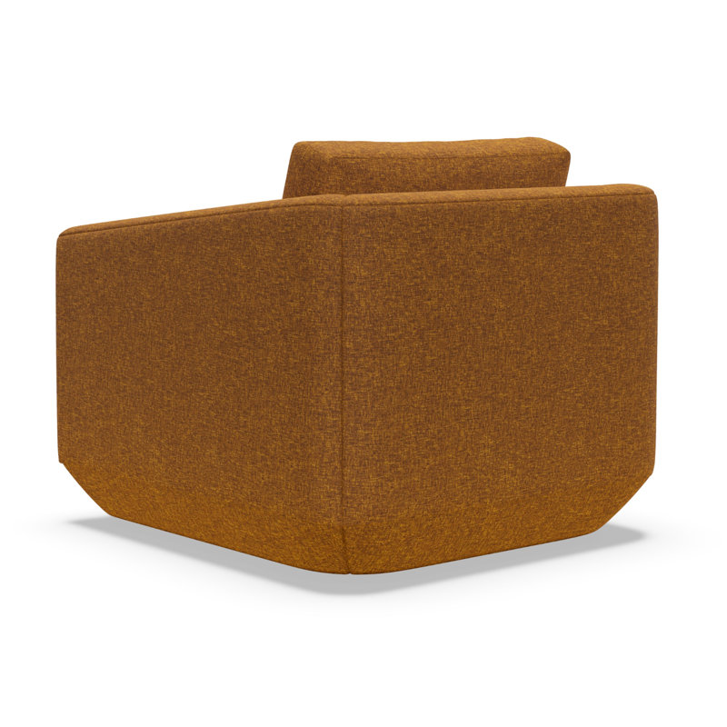 Artistica Upholstery Swivel Armchair, Orange/Rust