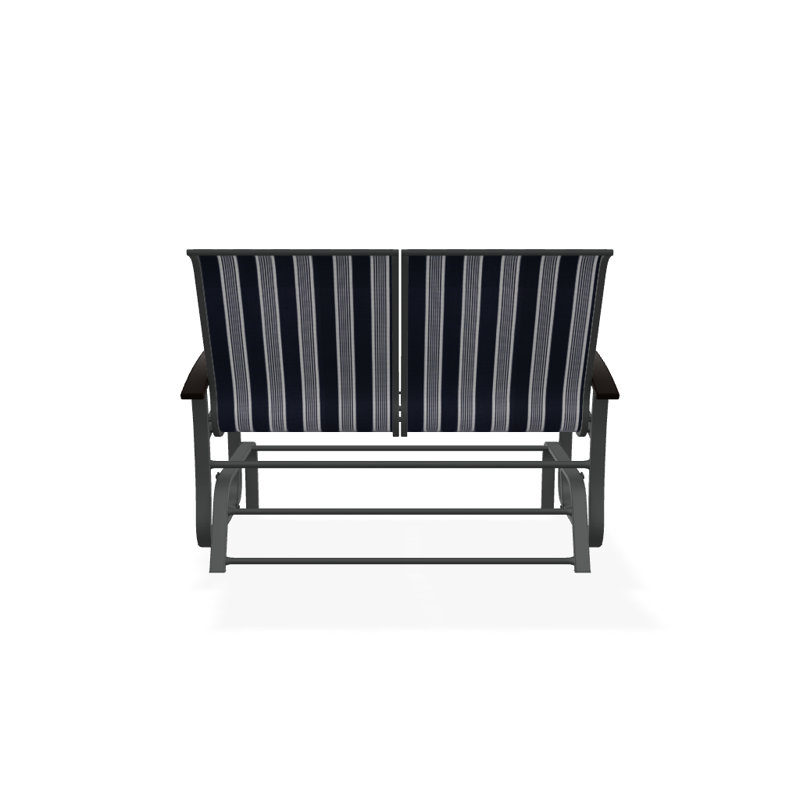 Belle Isle Outdoor Glider, Night, Kona P10, Textured Graphite