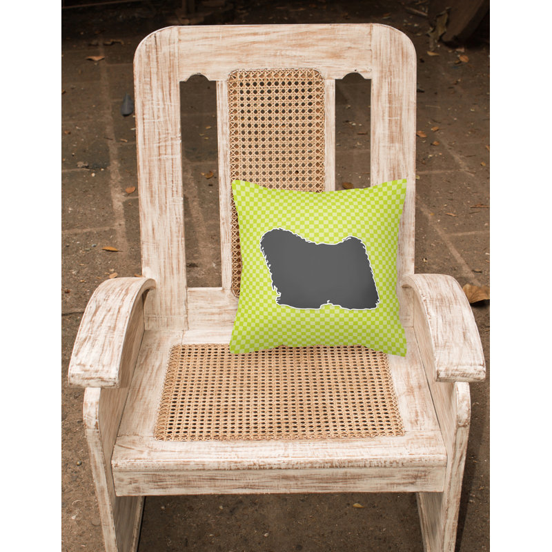 Coussin décoratif intérieur/extérieur puli, H 18 po x l 18 po x P 3 po, Vert