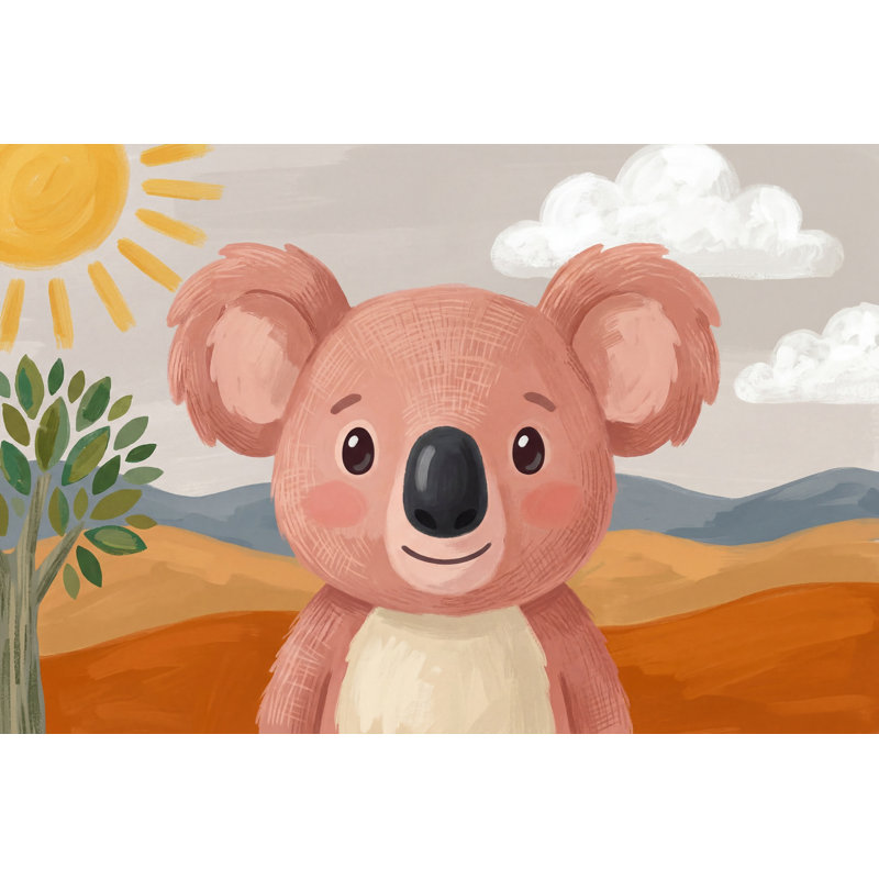 Papier peint pour enfants Koala, 200 po x 120 po, Texturé non collé