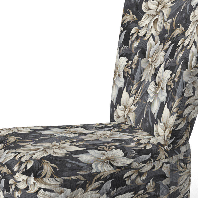 Chaise d'appoint rembourrée Glam