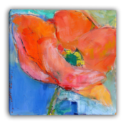 Art mural sur toile bleu clair