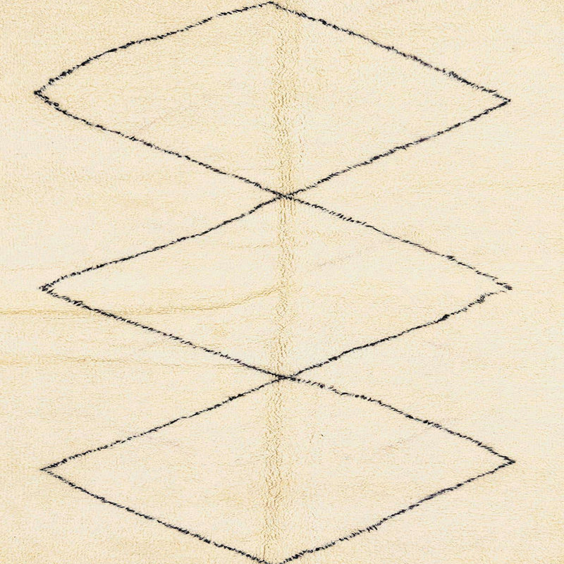 Tapis abstrait moderne 2915, Carré 4 pi