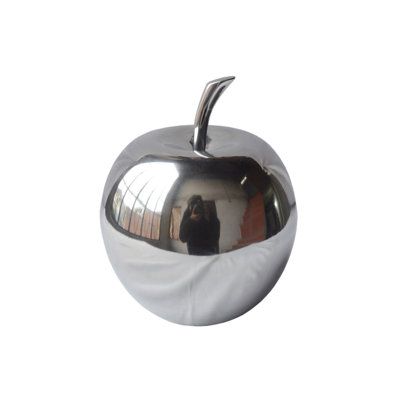 Gennoviva Aluminum Decorative Apple Tabletop Sculpture
