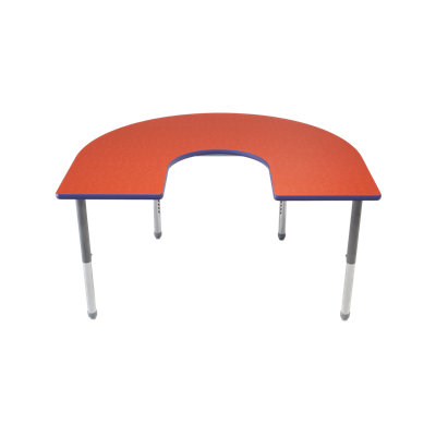 Genesis Multi Functional Collaborative Adjustable Height Horseshoe Activity Table