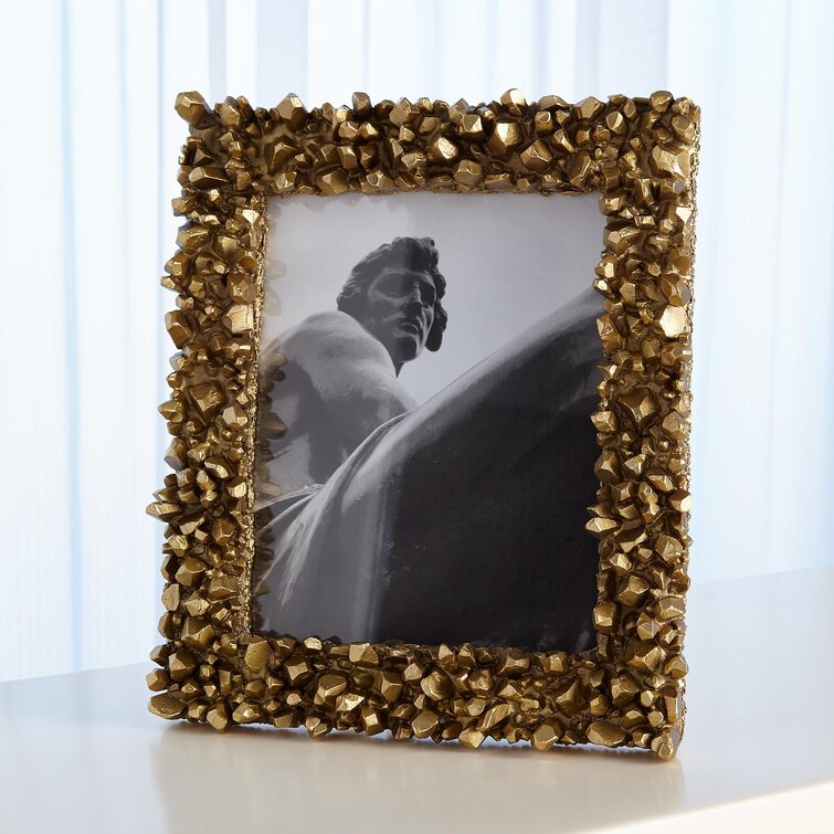 Lyerly Picture Frame, Display Pictures, Metal Frame for Wall Mounting Zipcode Design Color: Bronze, Photo Size: 4 x 4, Frame Size: 8 x 8