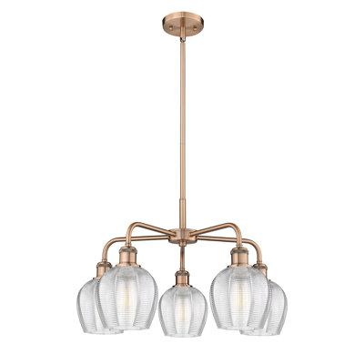 Lustre suspendu 5 lumières 24 po Krumholz