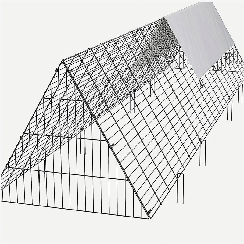 Tunnels à poulets, 118,1 x 28 x 24,2 pouces (L x l x H) tunnels à poulets pour la cour, tunnels à poulets portables pour une installation facile à l'extérieur, poulailler, convient aux poulets, aux canards, aux lapins