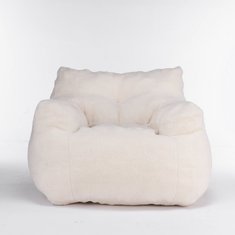 Almon Upholstered Armchair, Ivory Fabric