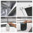 4-6 Persons White + Gray Pop-Up Boat Tent