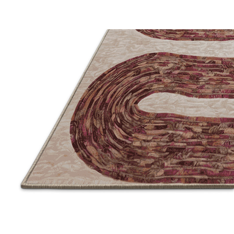 Tapis brun soyeux et moelleux, Tapis de couloir 2 pi x 5 pi