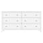 Commode rectangulaire à 6 tiroirs en bois l 60 po Dana-1855935047