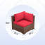 Ensemble de conversation modulaire en rotin Babak avec foyer et table basse-1517567755-1506754782