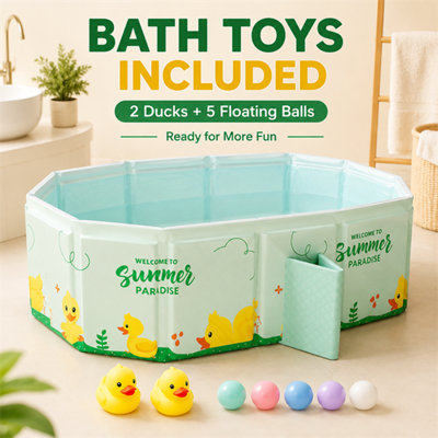 Baignoire pliable 1 pièce pour bébé, portable et antidérapante, idéale pour les nouveau-nés et les tout-petits, compacte et facile à transporter à la maison ou en voyage.