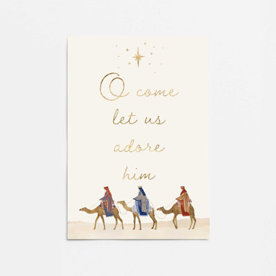 Wise Men Journey Print in a Frame