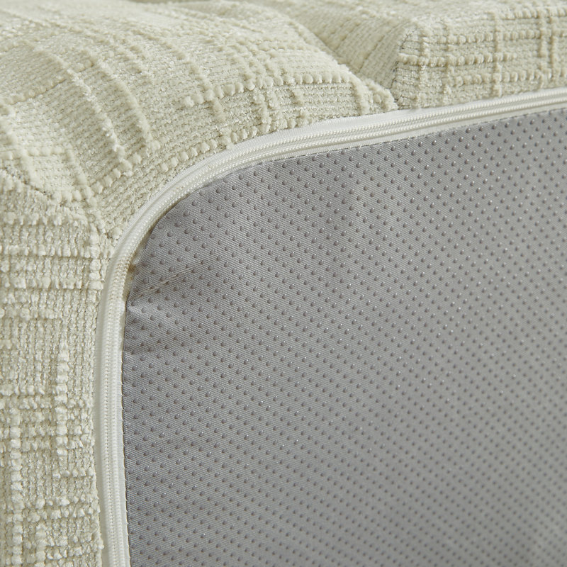 Canapé inclinable convertible courbé de 86 pouces, canapé-lit pliant sans cadre 2 en 1 avec base coulissante et siège profond, canapé inclinable en chenille à deux places, aucun assemblage requis beige