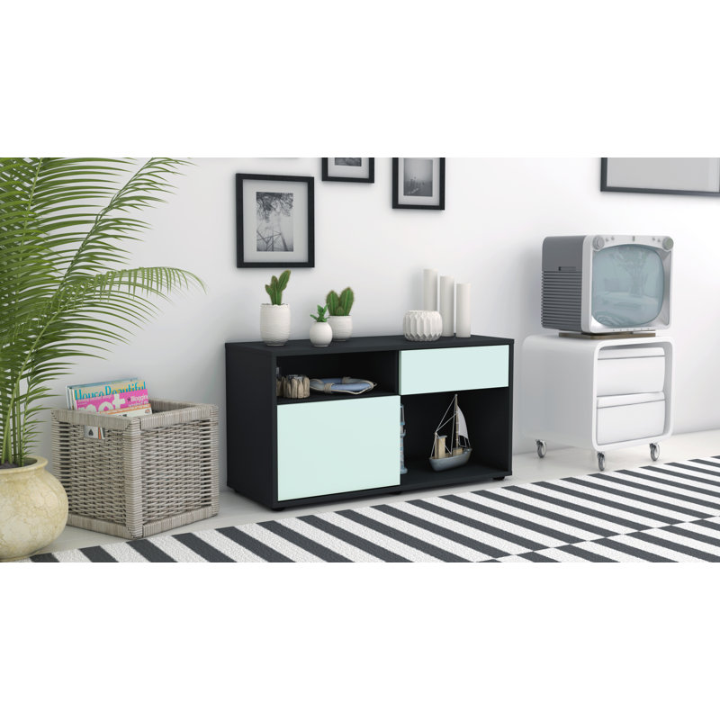 Elmer 1 - Drawer Chest of Drawers, Black/Light blue