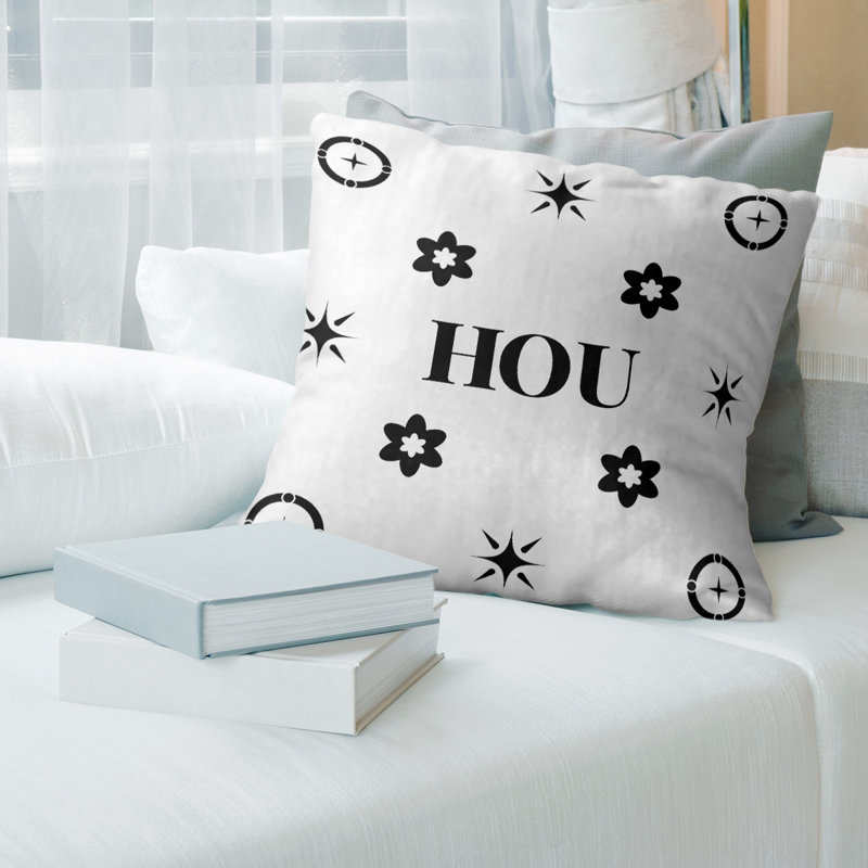 Coussin en coton croisé Houston