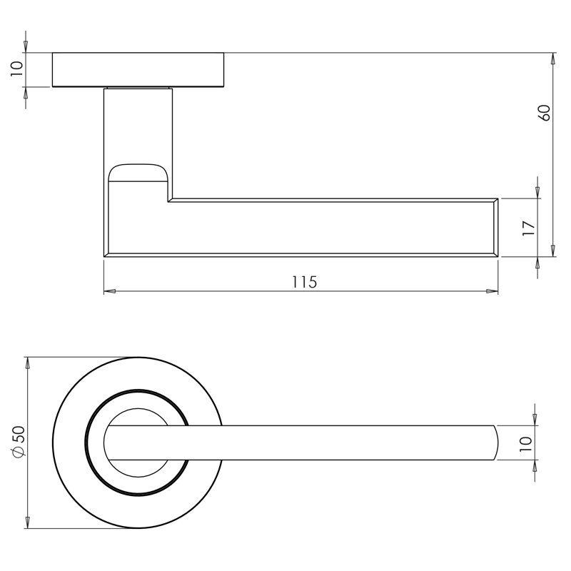 Jet Passage Door Handle