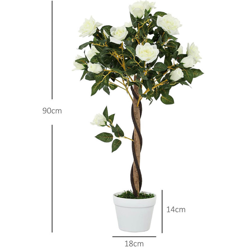 Arrangement in Pot, White